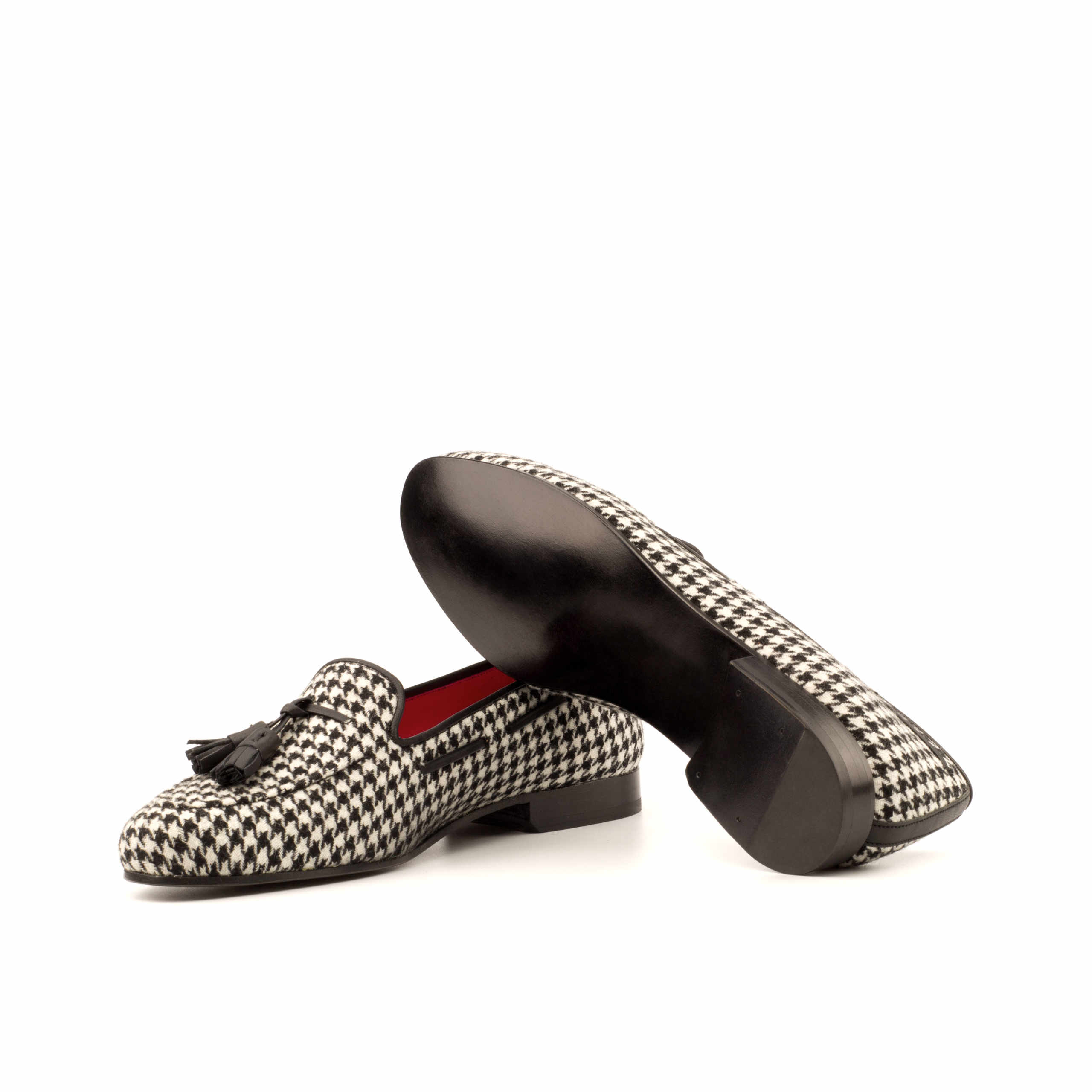 Ladies Rose black houndstooth sartorial Shoes in qatar